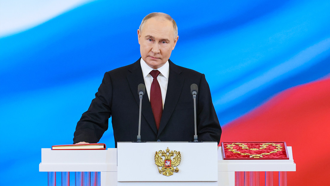 "Juntos venceremos": Putin da su primer discurso tras la toma de posesión