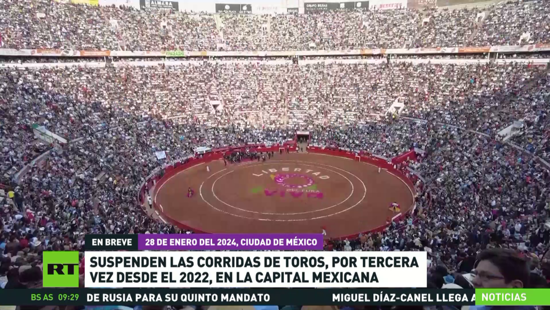Suspenden por tercera vez desde 2022 las corridas de toros en la capital mexicana