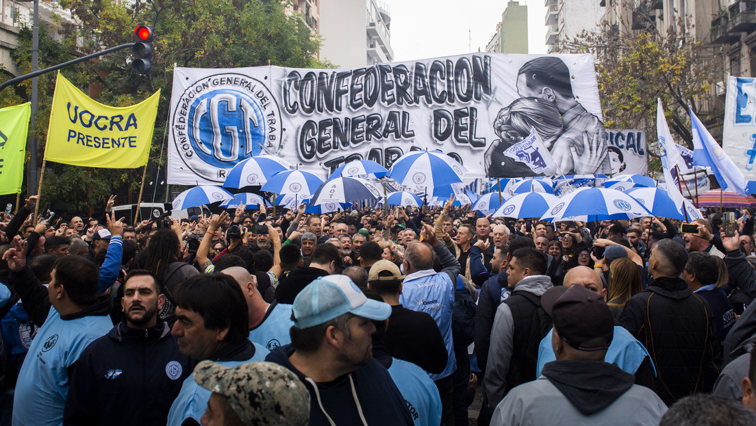 Gremios argentinos inician paro total contra el ajuste de Milei y para que “se caiga” la Ley Bases