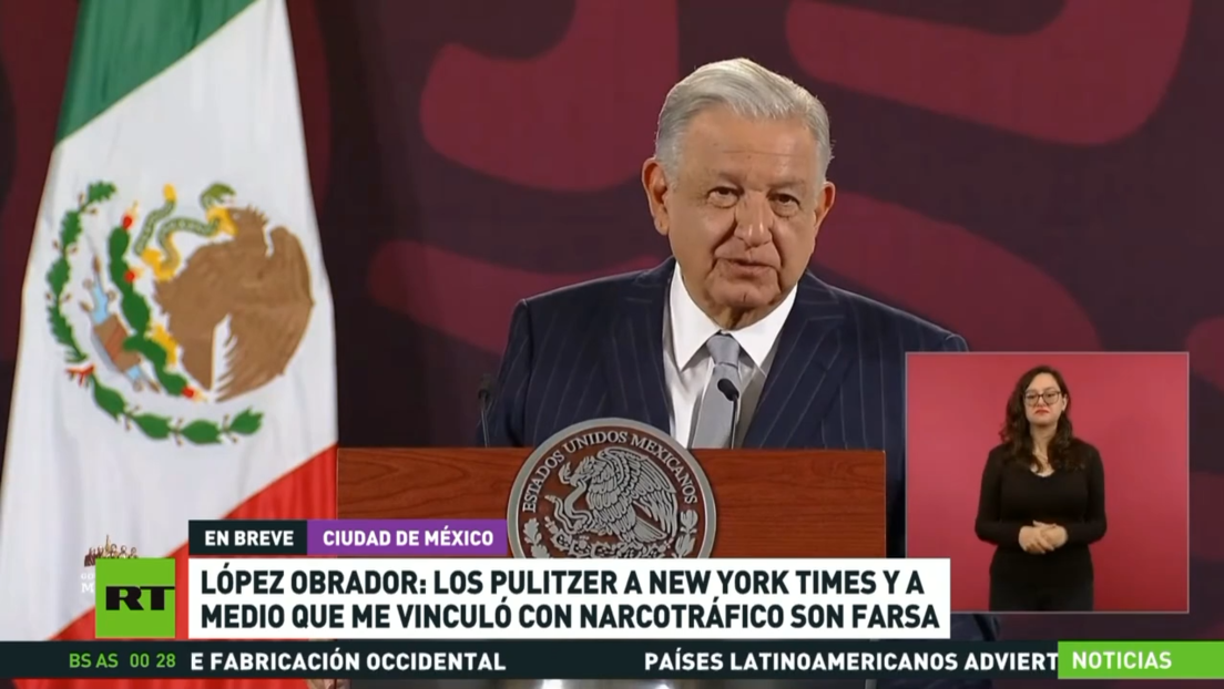 López Obrador tacha de "farsa" los Pulitzer al New York Times y al medio que lo vinculó con el narcotráfico