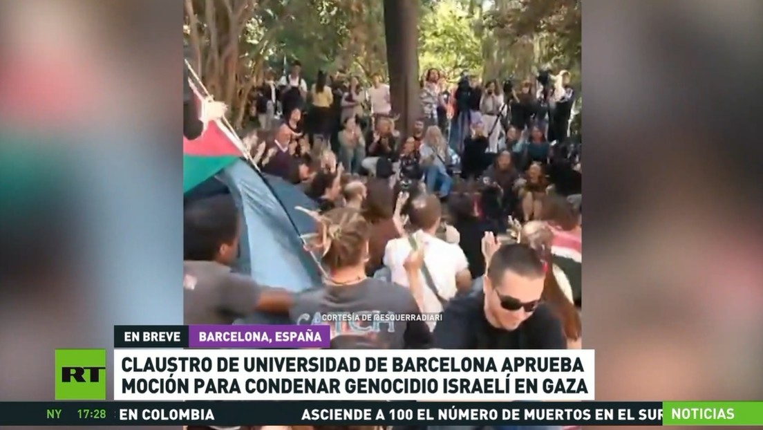 Claustro de la Universidad de Barcelona aprueba moción para condenar el genocidio de Israel en Gaza