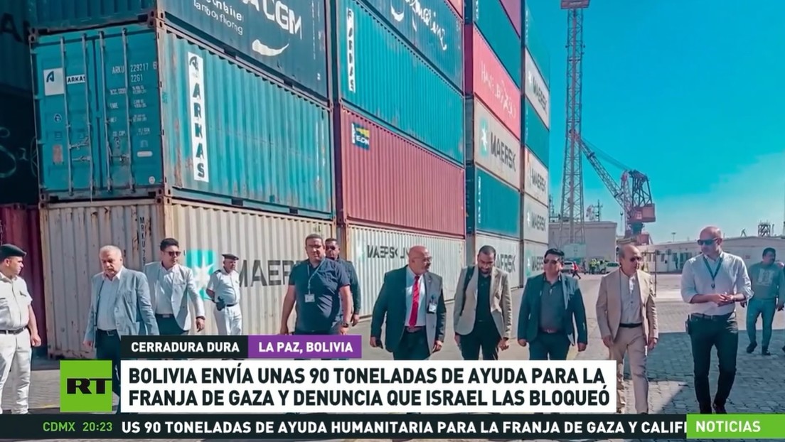 Bolivia denuncia que Israel bloqueó la llegada de unas 90 toneladas de ayuda humanitaria para Gaza