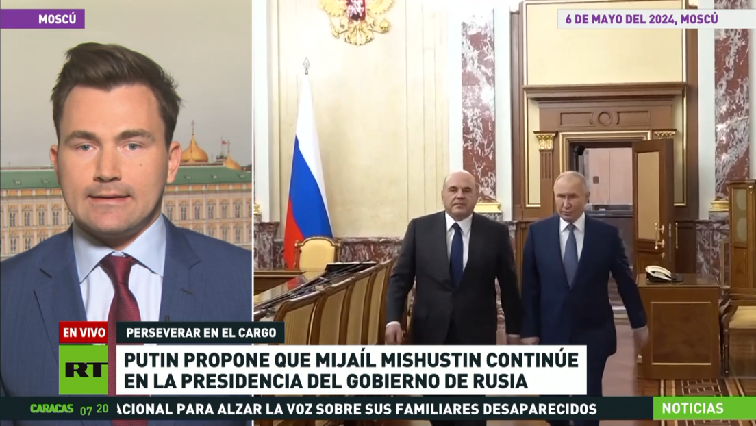 Putin propone que Mijaíl Mishustin siga como jefe del Gobierno de Rusia