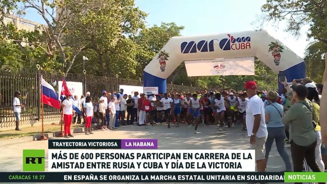 Más de 600 personas participan en la Carrera de la Amistad entre Rusia y Cuba