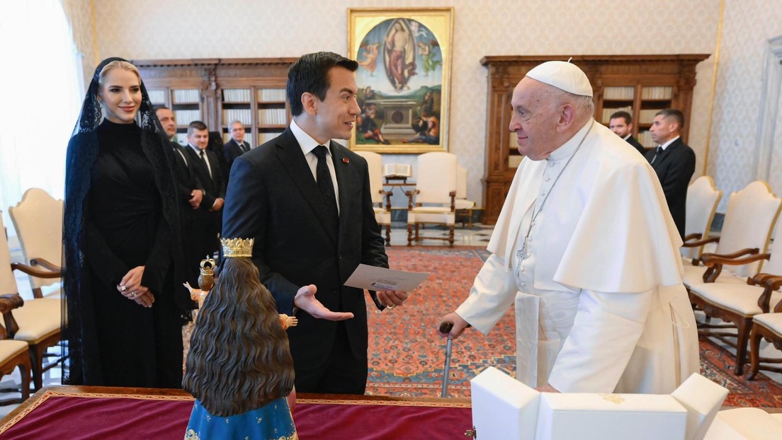 El papa Francisco recibe en el Vaticano a Daniel Noboa