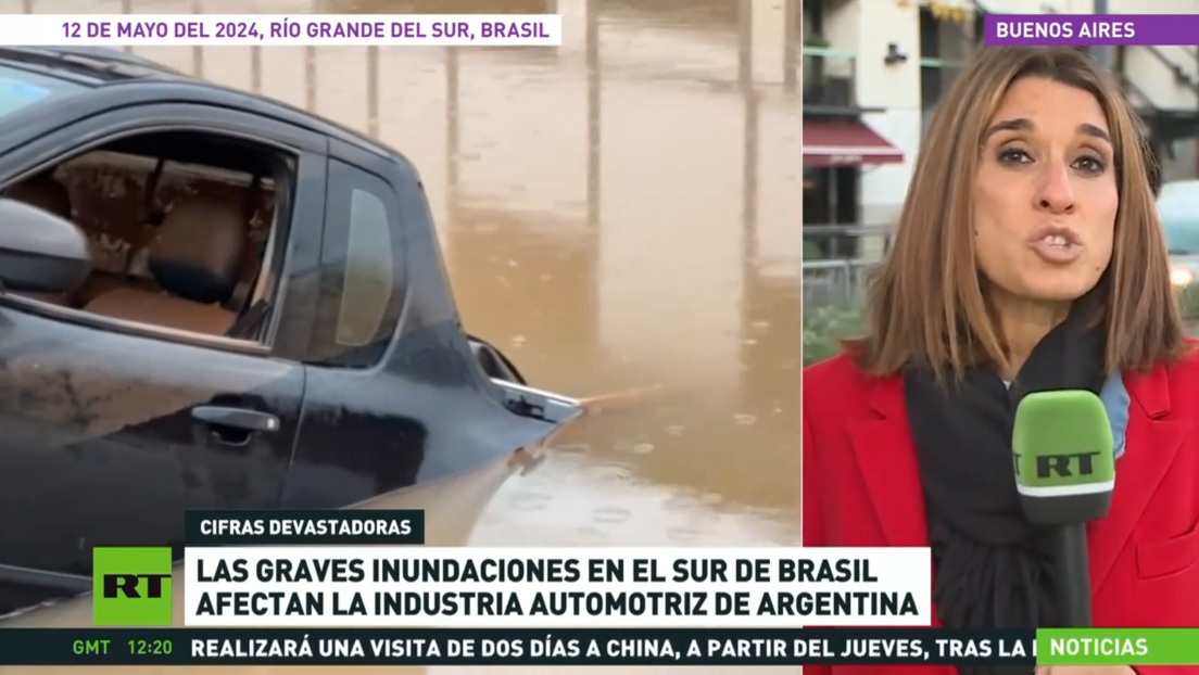 Las graves inundaciones en el sur de Brasil afectan a la industria automotriz de Argentina