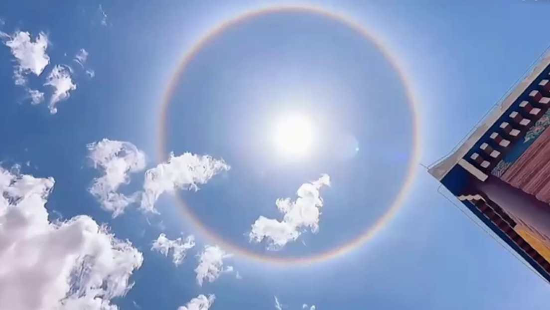 VIDEO: Enorme e impresionante halo solar aparece en el cielo del Tíbet