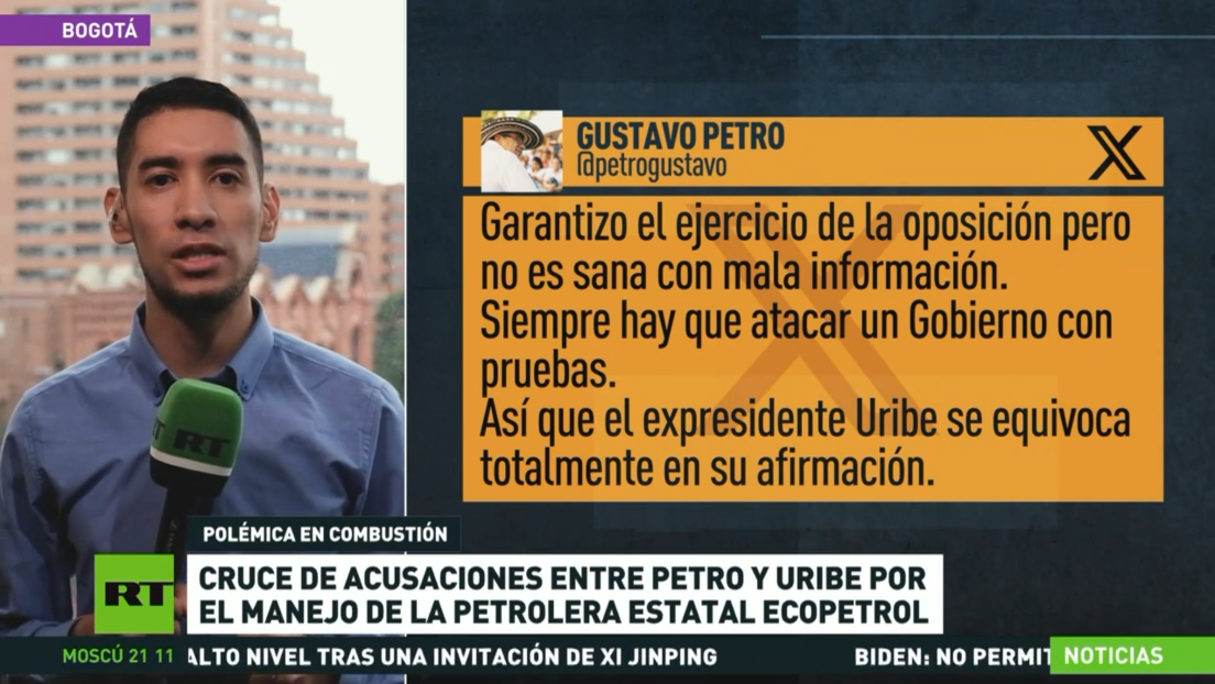 Cruce de acusaciones entre Petro y Uribe por el manejo de la petrolera estatal Ecopetrol