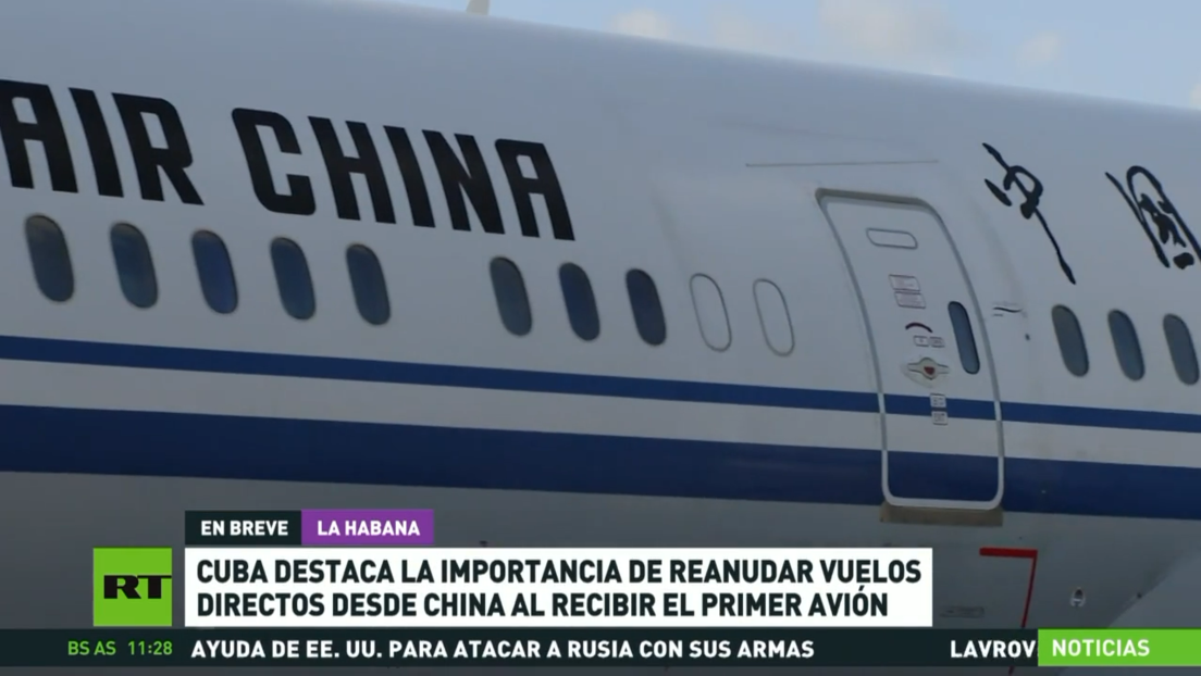 Cuba destaca la importancia de reanudar vuelos directos desde China al recibir el primer avión