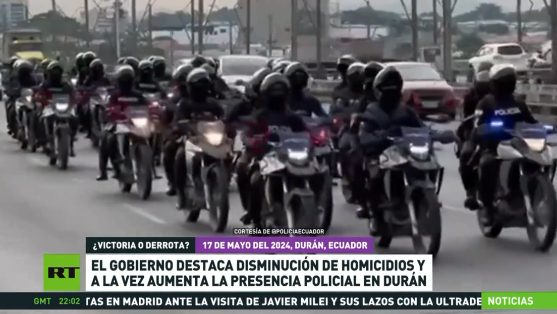 El Gobierno de Ecuador aumenta la presencia policial en el cantón de Durán