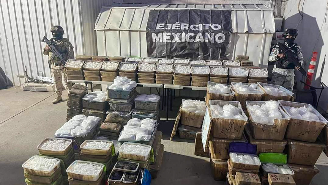 El Ejército mexicano decomisa un gran cargamento de droga escondida entre vísceras de animales
