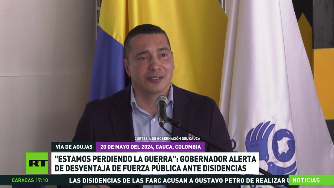 Gobernador del Cauca alerta de desventaja de la fuerza pública colombiana ante disidencias de las FARC