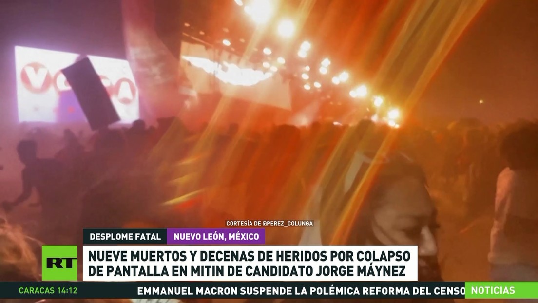 Nueve muertos y decenas de heridos por colapso de escenario en un mitin en México