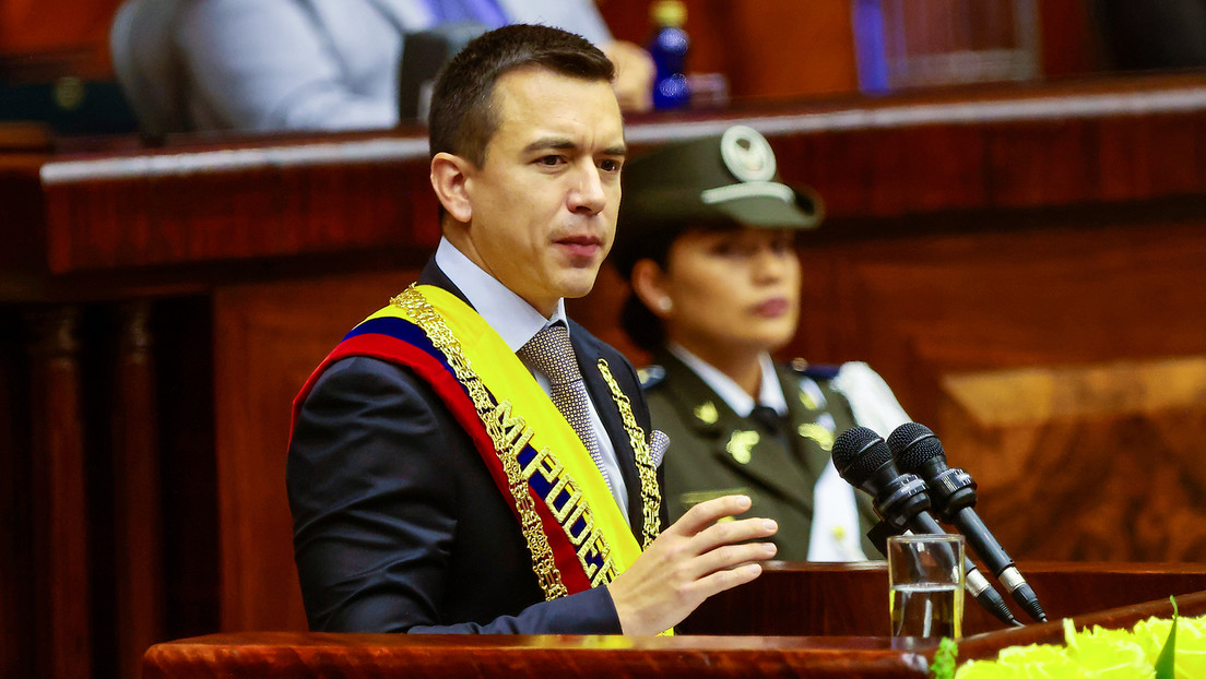 "No nos amedrentarán": Noboa afirma que su gobierno logró recuperar "institucionalidad" de Ecuador
