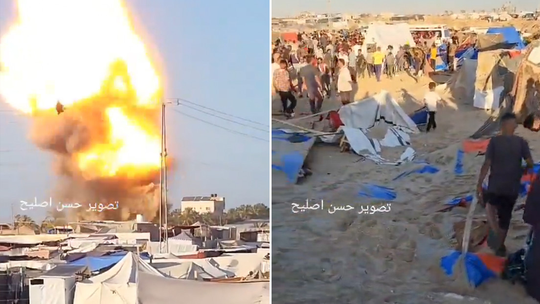 VIDEO: Israel bombardea un campamento de refugiados en  Jan Yunis