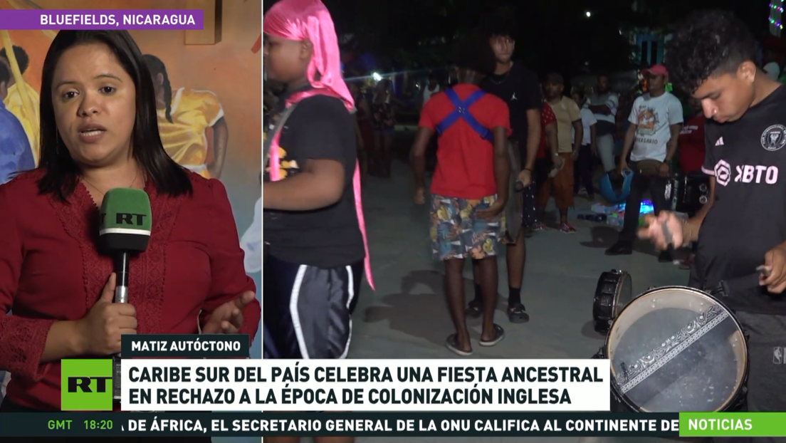 Nicaragua celebra una fiesta ancestral en rechazo a la colonización inglesa