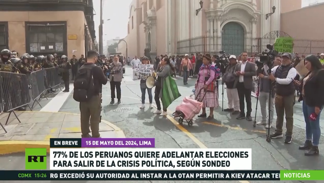 El 77% de los peruanos quiere adelantar las elecciones para salir de la crisis política, según sondeo