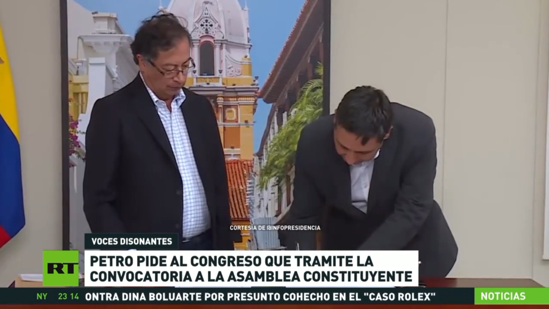 Petro pide al Congreso colombiano que tramite la convocatoria a la Asamblea Constituyente