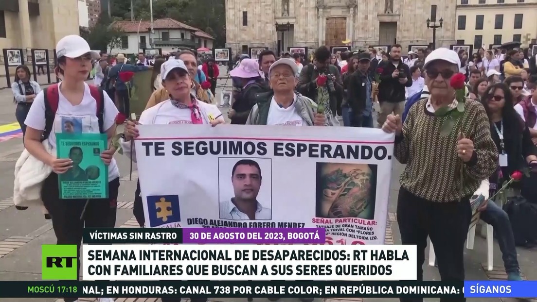 RT habla con familiares de desaparecidos colombianos en la Semana Internacional del Detenido