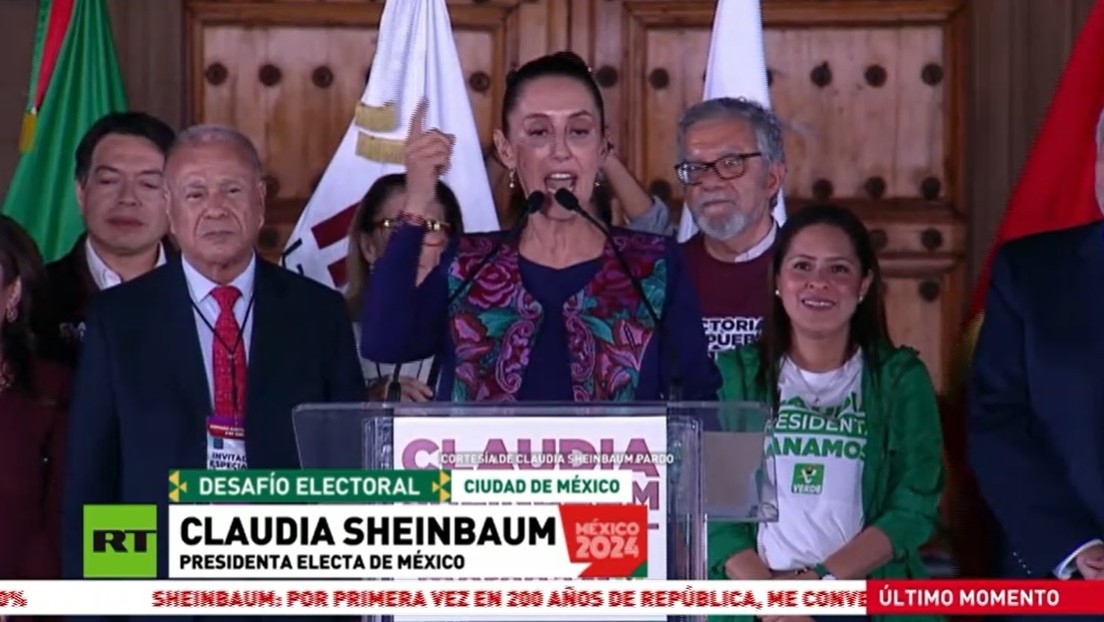 Claudia Sheinbaum gana las elecciones presidenciales de México con alrededor del 58 % de los votos