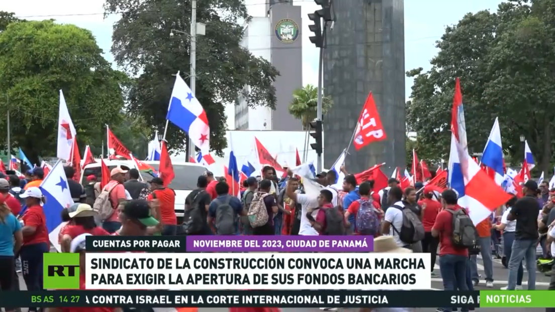 Sindicato de la construcción en Panamá convoca a una marcha para exigir la apertura de sus fondos bancarios