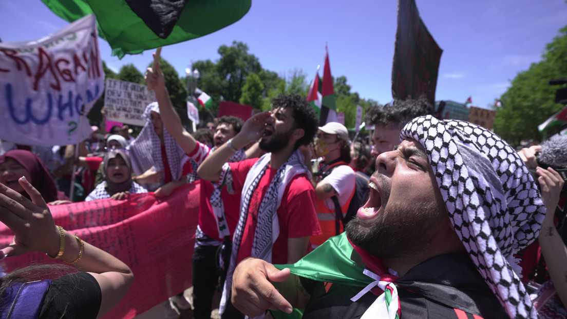 Miles de personas se congregan frente a la Casa Blanca en rechazo a la guerra en Gaza