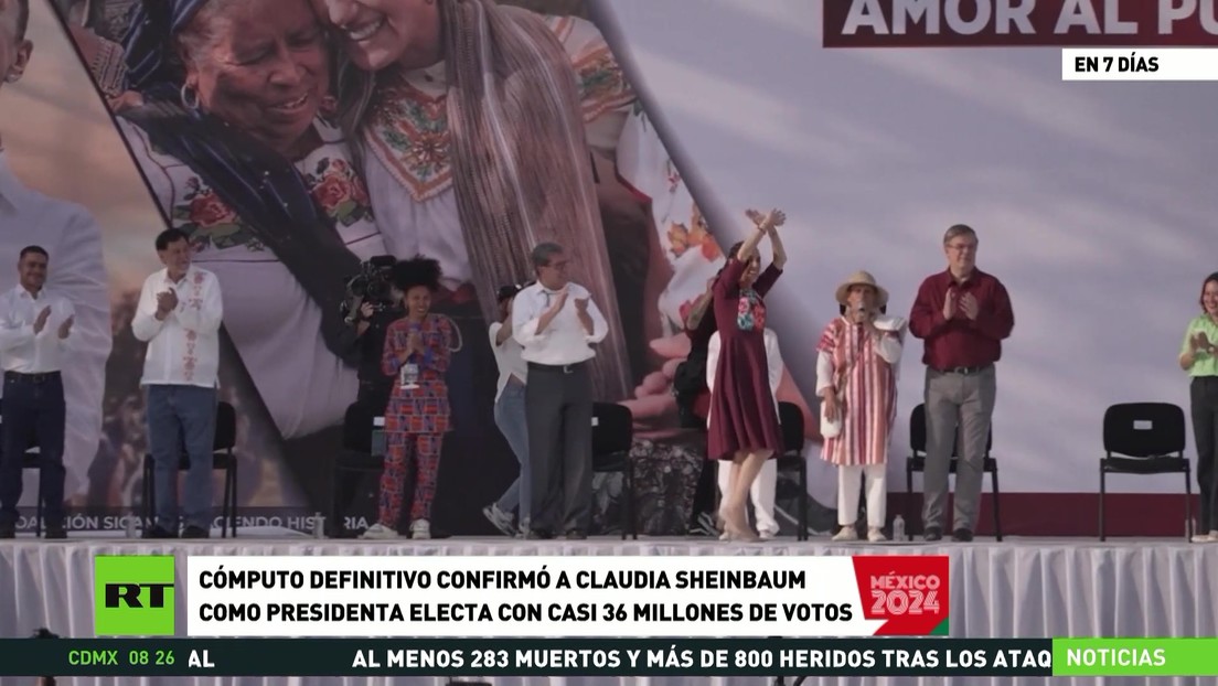 Cómputo definitivo confirma la victoria de Claudia Sheinbaum en las presidenciales de México