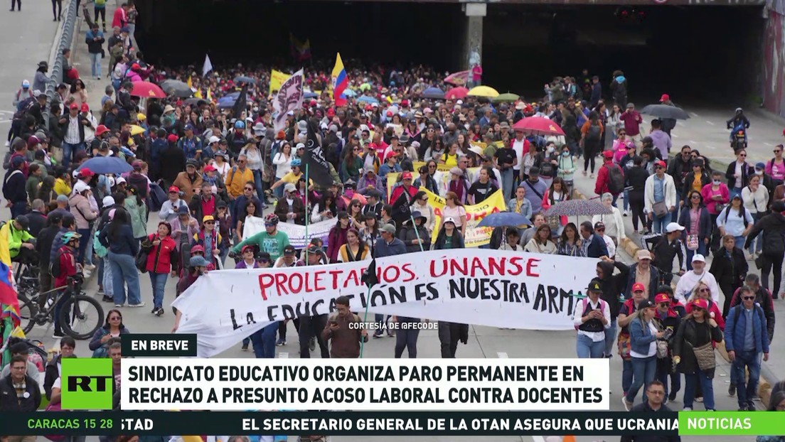 Sindicato educativo colombiano organiza paro en rechazo a presunto acoso laboral contra docentes