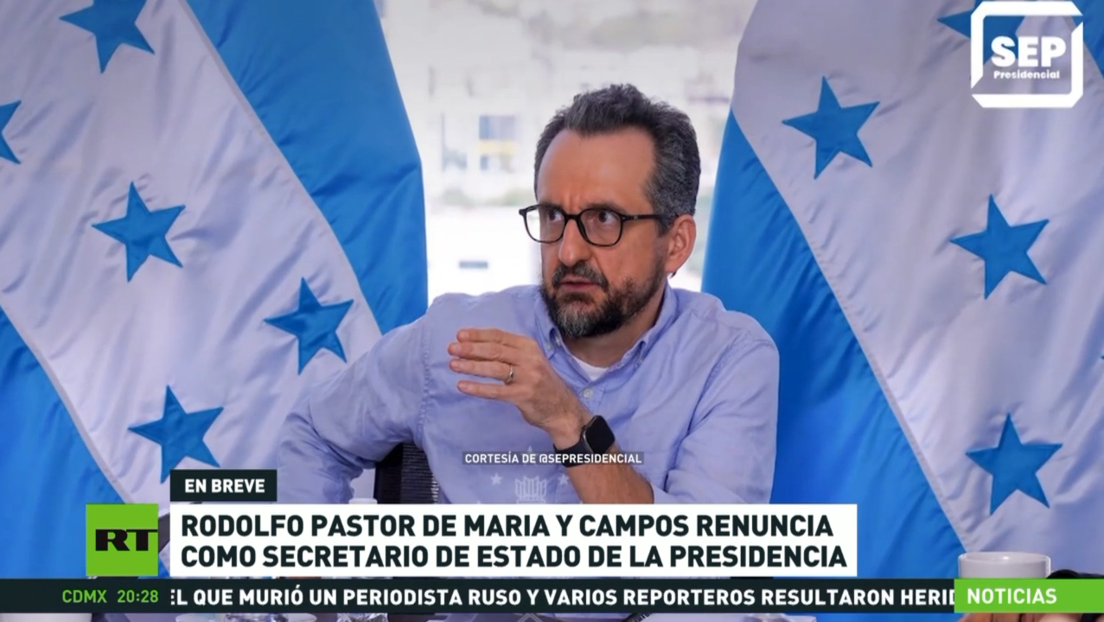 Rodolfo Pastor de Maria y Campos renuncia como secretario de Estado de la Presidencia de Honduras