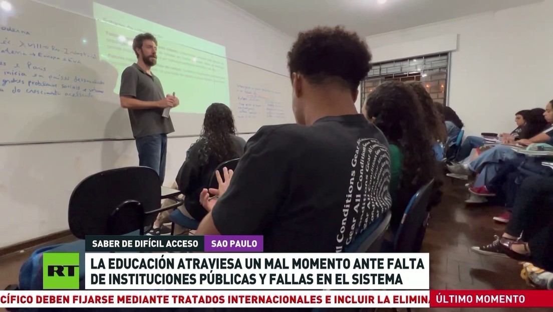 Educación en Brasil atraviesa mal momento ante falta de instituciones públicas y fallas en el sistema