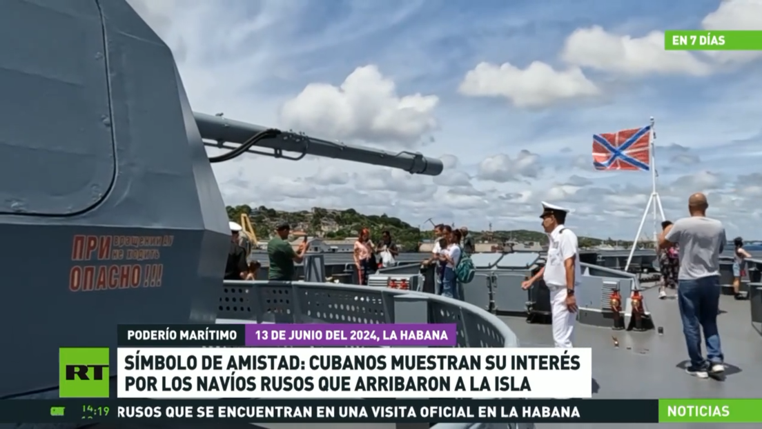 Tres buques y un submarino rusos arriban a Cuba tras concluir ejercicios en el Atlántico