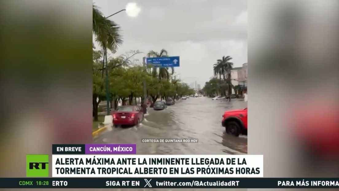 Alerta máxima en México ante la inminente llegada de la tormenta tropical Alberto