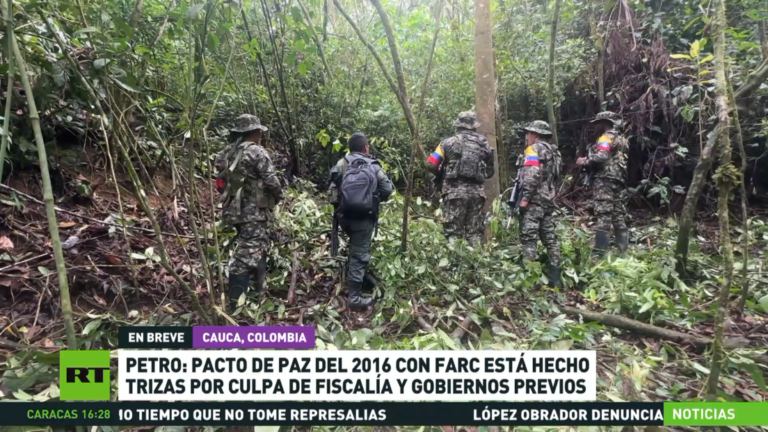 Petro: El acuerdo de paz de 2016 con las FARC está "hecho trizas" por culpa de la Fiscalía y los gobiernos anteriores
