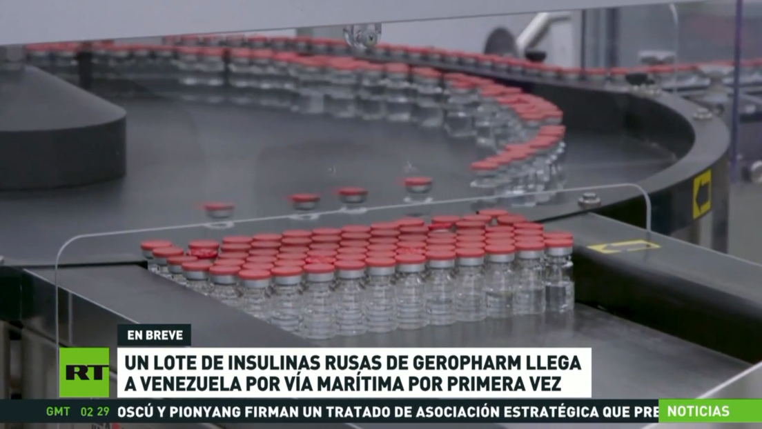 Un lote de insulinas rusas de Geropharm llega a Venezuela por vía marítima por primera vez
