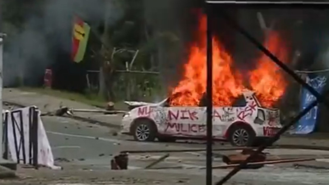 Edificios en llamas tras nuevos disturbios en Nueva Caledonia (VIDEO)