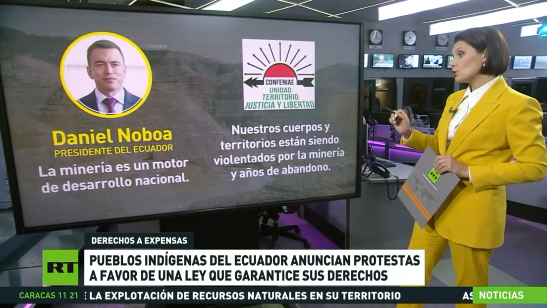 Pueblos indígenas de Ecuador anuncian protestas a favor de una ley que garantice sus derechos
