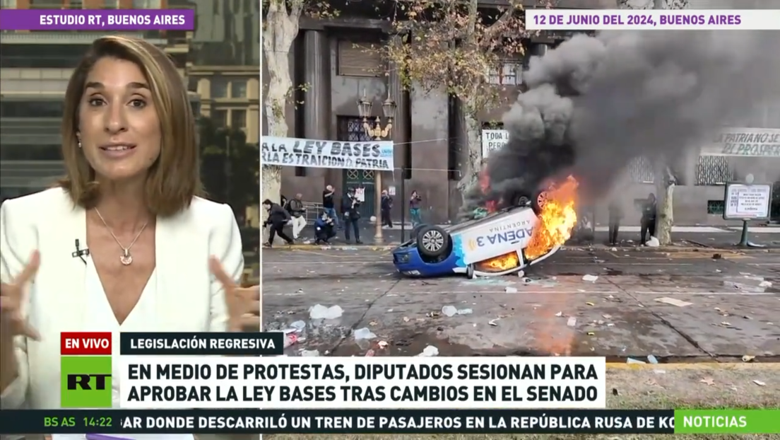 En medio de protestas, diputados argentinos sesionan para aprobar la Ley Bases tras cambios en el Senado