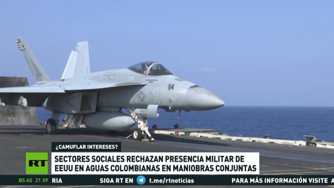 Sectores sociales rechazan presencia militar de EE.UU. en aguas colombianas en maniobras conjuntas