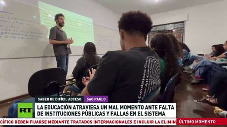 Educación en Brasil atraviesa mal momento ante falta de instituciones públicas y fallas en el sistema