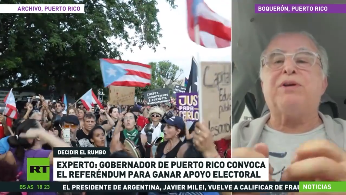 Experto: Gobernador de Puerto Rico convoca el referéndum para ganar apoyo electoral
