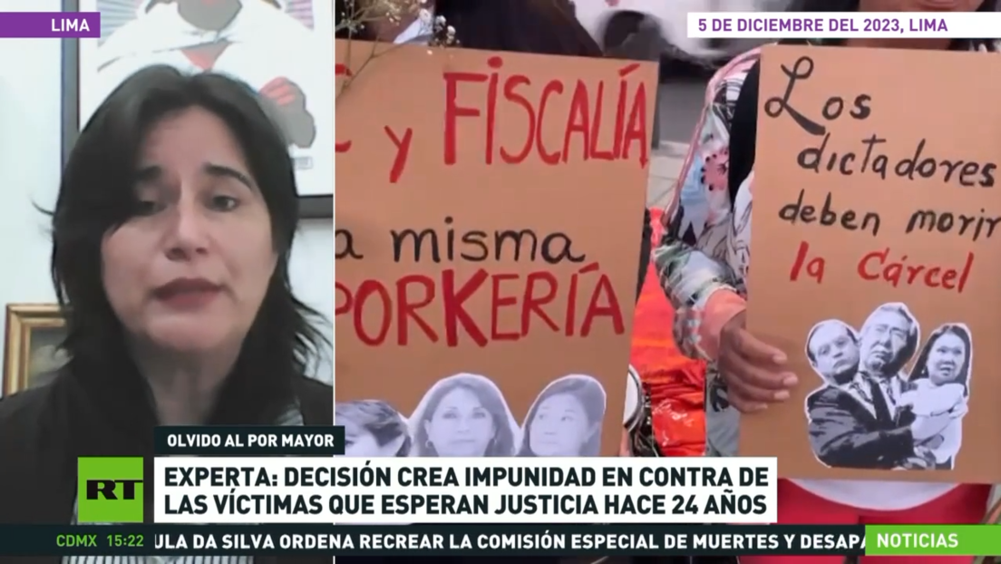 Experta: Decisión del Congreso peruano sobre la prescripción de los delitos de lesa humanidad crea impunidad