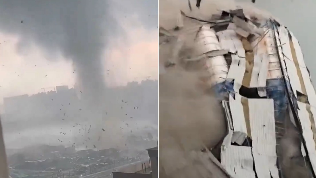 Potente tornado arrasa China y deja un muerto y 79 heridos (VIDEOS)