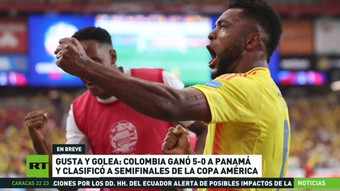Colombia golea a Panamá y clasifica a semifinales de la Copa América