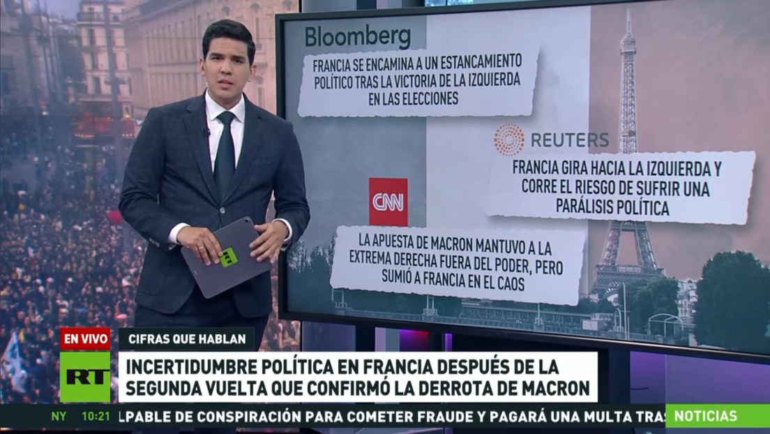 Incertidumbre política en Francia después de la segunda vuelta que confirmó la derrota de Macron