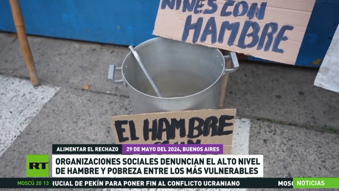 Organizaciones sociales denuncian alto nivel de hambre y pobreza entre los más vulnerables en Argentina