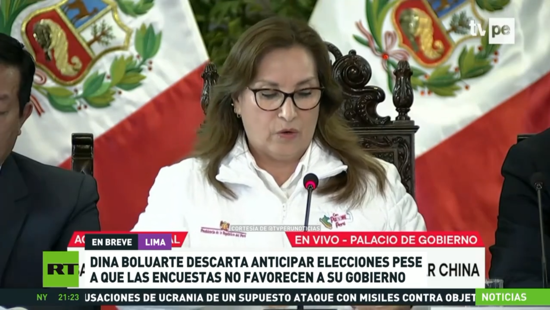 Dina Boluarte descarta anticipar elecciones en Perú pese a que las encuestas dejan mal a su gobierno