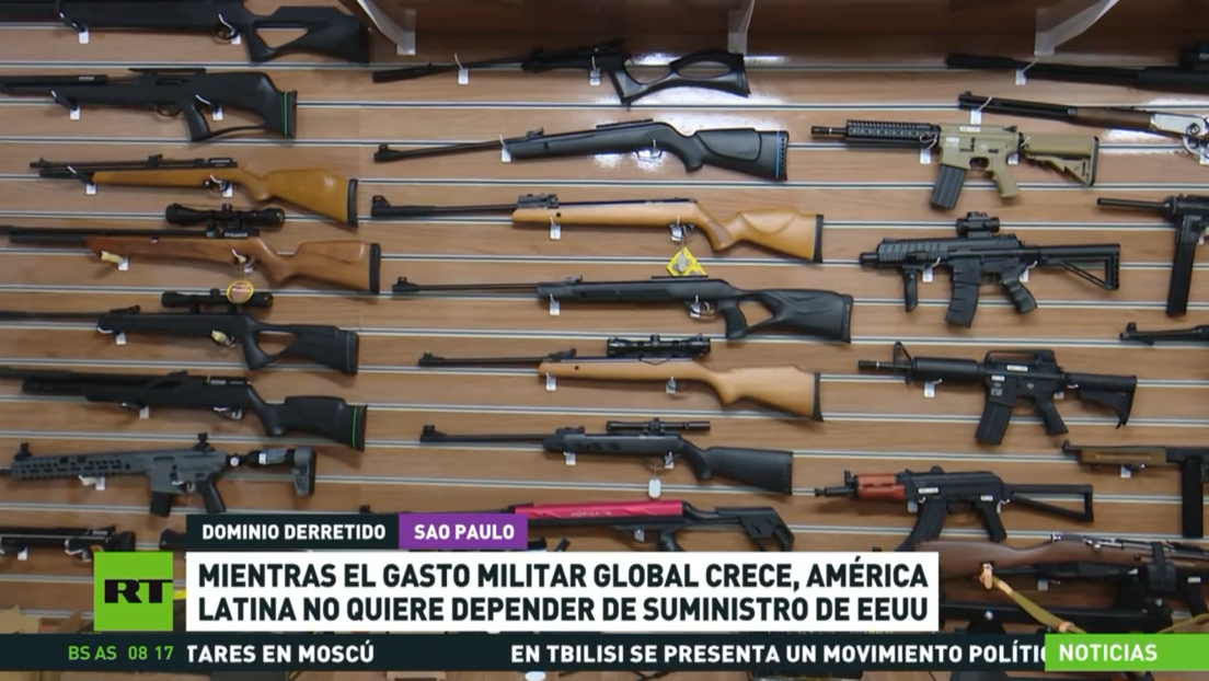 Crece el gasto militar global y América Latina no quiere depender del suministro de armas de EE.UU.