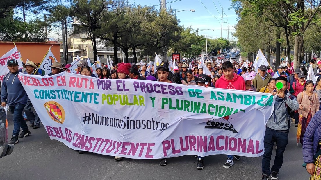 Campesinos e indígenas protestan en Guatemala