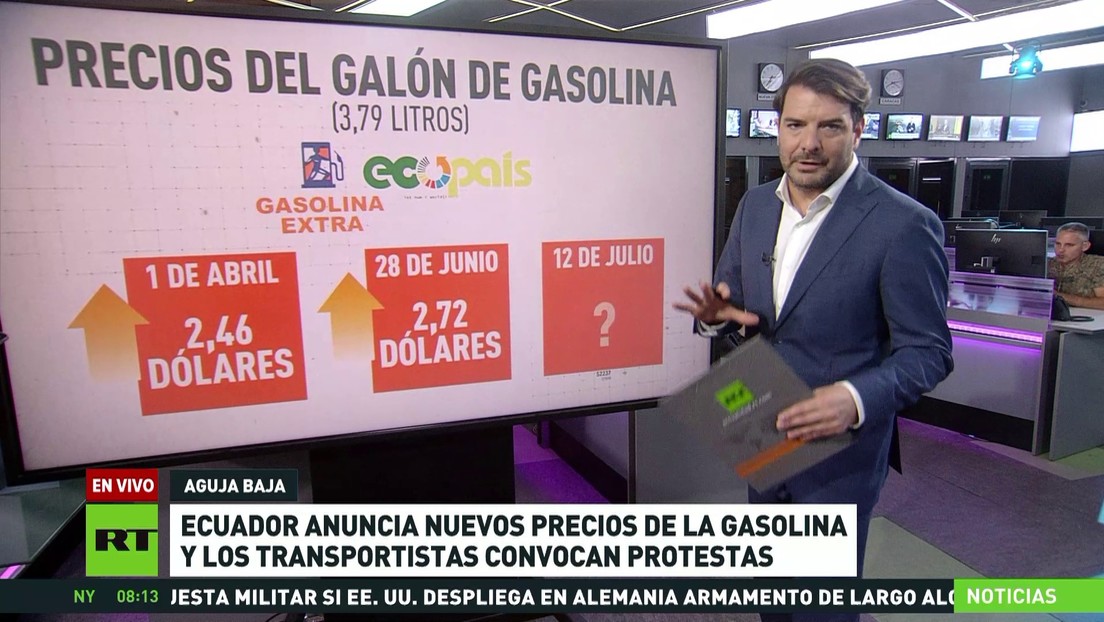 Ecuador anunciará nuevos precios de la gasolina y transportistas convocan protestas
