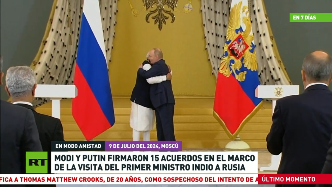 El primer ministro indio llegó a Moscú en visita oficial; Occidente tiene celos, según el Kremlin